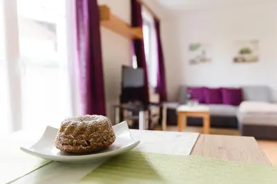 TV/Unterhaltungsangebot in der Unterkunft Wohnung am See
