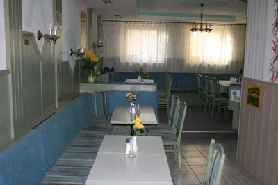 Ein Sitzbereich in der Unterkunft Hostel Bad Goisern