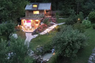 Ein Garten an der Unterkunft Xeishittn SternenNest