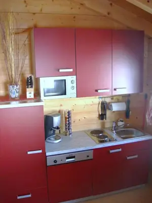 Küche/Küchenzeile in der Unterkunft Postalm Lodge