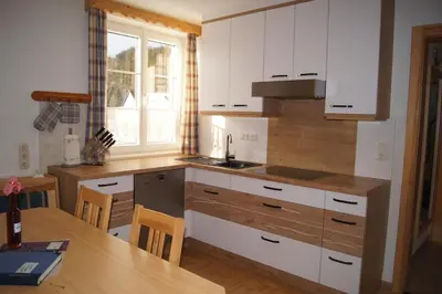 Küche/Küchenzeile in der Unterkunft Appartementhaus Fink