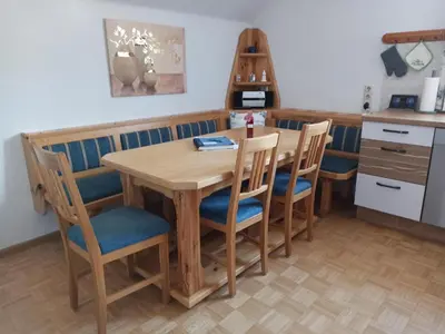 Küche/Küchenzeile in der Unterkunft Appartementhaus Fink