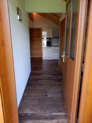 Küche/Küchenzeile in der Unterkunft Ferienwohnung Kirchschlager