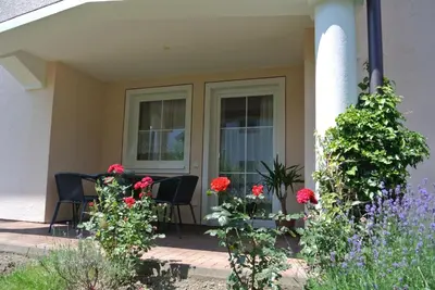 Ein Garten an der Unterkunft Ferienwohnungen Reiter
