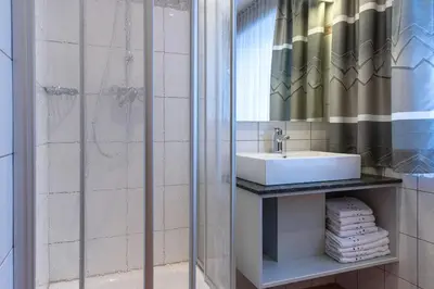 Ein Badezimmer in der Unterkunft Ferienwohnungen Reiter