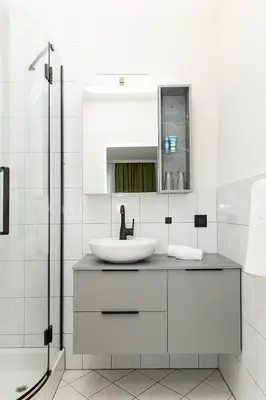 Ein Badezimmer in der Unterkunft Litzlberger Keller am Attersee