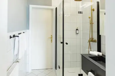 Ein Badezimmer in der Unterkunft Litzlberger Keller am Attersee