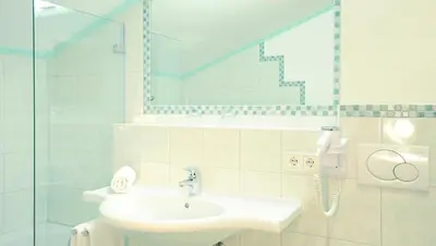 Ein Badezimmer in der Unterkunft Frühstückspension Huber