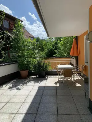 Ein Balkon oder eine Terrasse in der Unterkunft Villa Florl