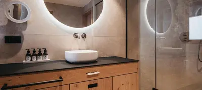 Ein Badezimmer in der Unterkunft Hotel Oberforsthof
