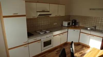 Küche/Küchenzeile in der Unterkunft Apartment Köll