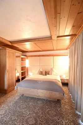 Ein Bett oder Betten in einem Zimmer der Unterkunft Apartmenthaus Sonnenhang