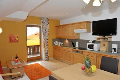 Küche/Küchenzeile in der Unterkunft Apartmenthaus Sonnenhang