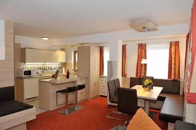 Küche/Küchenzeile in der Unterkunft Apartmenthaus Sonnenhang