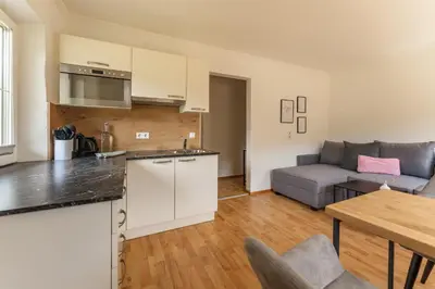 Küche/Küchenzeile in der Unterkunft Kesselgrubs Apartements Ski & Badeglück