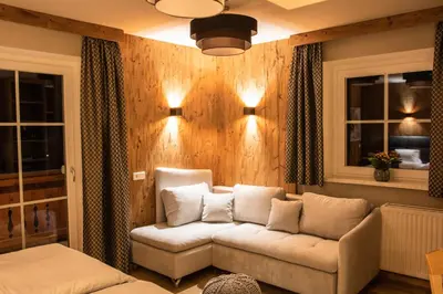 Ein Bett oder Betten in einem Zimmer der Unterkunft Landhaus Thurner