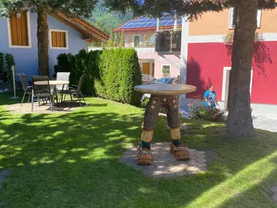 Ein Garten an der Unterkunft Leitner