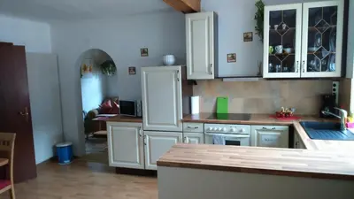 Küche/Küchenzeile in der Unterkunft Haus Ruf
