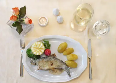 Essen in der Pension oder in der Nähe