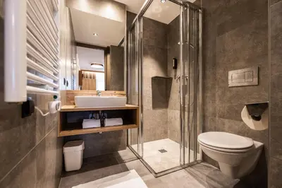 Ein Badezimmer in der Unterkunft Ferienanlage Central