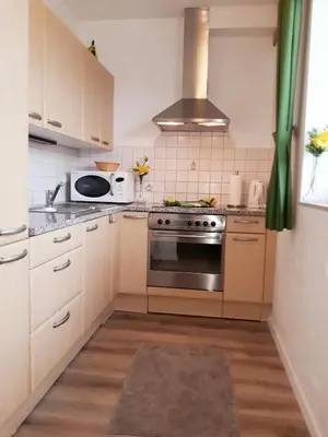 Küche/Küchenzeile in der Unterkunft Appartement Gern