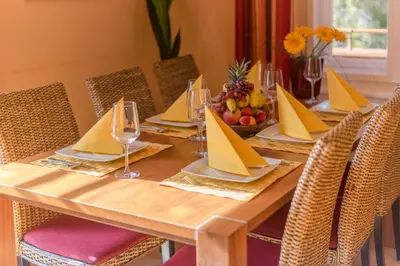 Essen in der Ferienwohnung oder in der Nähe