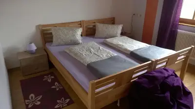 Ein Bett oder Betten in einem Zimmer der Unterkunft Holiday House Spanner