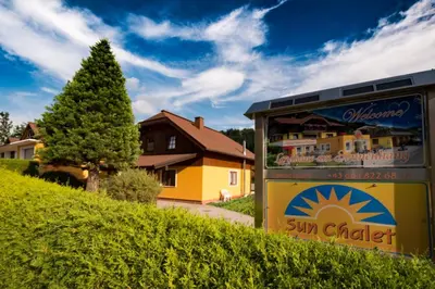 Das Gebäude in dem sich das Chalet befindet