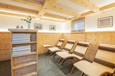 Ein Sitzbereich in der Unterkunft Wawies Apartments