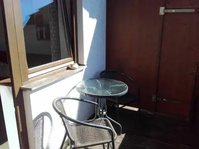 Ein Balkon oder eine Terrasse in der Unterkunft Ferienhaus Strasser