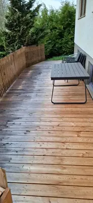 Ein Balkon oder eine Terrasse in der Unterkunft Ferienhaus Strasser