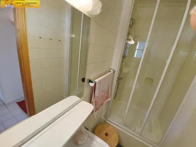 Ein Badezimmer in der Unterkunft Ferienhaus Almrausch