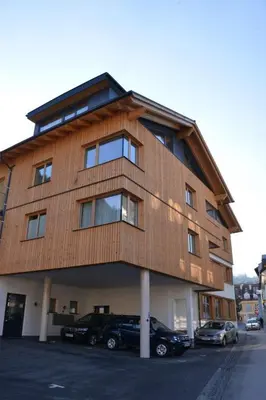Das Gebäude in dem sich die Ferienwohnung befindet
