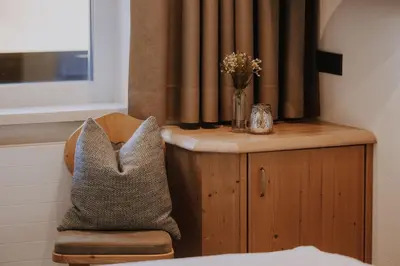 Ein Bett oder Betten in einem Zimmer der Unterkunft B&B Hotel Die Bergquelle