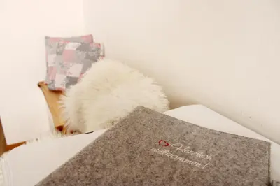 Ein Bett oder Betten in einem Zimmer der Unterkunft Riverhaus