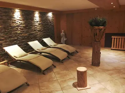 Ein Sitzbereich in der Unterkunft Ferienwohnung Kogelblick Gosau