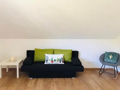 Ein Sitzbereich in der Unterkunft Alpine Appartments Ausseerland