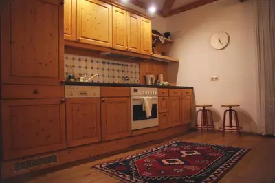 Küche/Küchenzeile in der Unterkunft Apartment Ivkadan