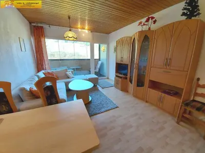 Ein Sitzbereich in der Unterkunft Apartment Sandra