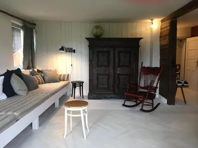 Ein Sitzbereich in der Unterkunft Schweigerhof