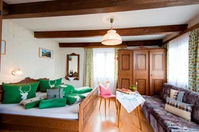 Ein Bett oder Betten in einem Zimmer der Unterkunft Bauernhaus Bichl