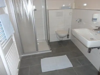 Ein Badezimmer in der Unterkunft Hotel Hubertushof