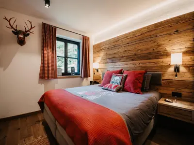 Ein Bett oder Betten in einem Zimmer der Unterkunft Chalet in Wagrain near Ski Lift