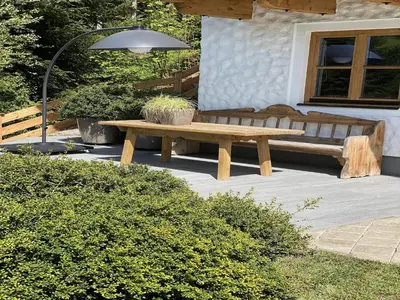 Ein Garten an der Unterkunft Chalet in Wagrain near Ski Lift