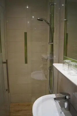 Ein Badezimmer in der Unterkunft Appartements Macheiner