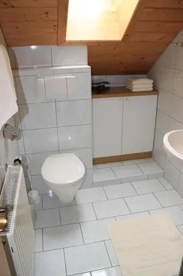Ein Badezimmer in der Unterkunft Schröckerhof