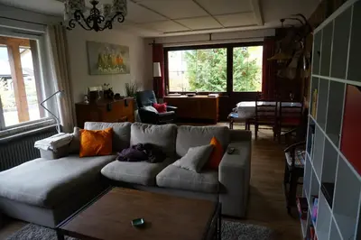 Ein Sitzbereich in der Unterkunft Haus Sonnenalm