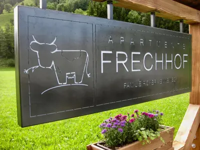 Ein Zertifikat, Auszeichnung, Logo oder anderes Dokument, das in der Unterkunft Apartments Frechhof ausgestellt ist