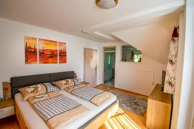 Ein Bett oder Betten in einem Zimmer der Unterkunft Villa Salza