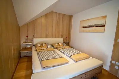 Ein Bett oder Betten in einem Zimmer der Unterkunft Villa Salza